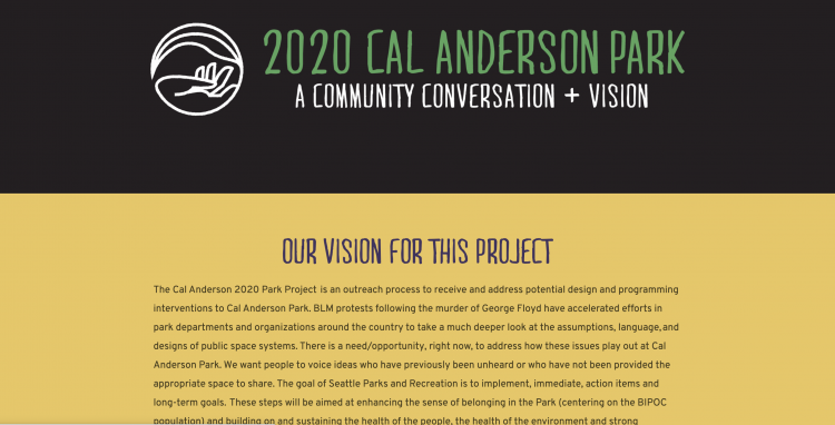 Cal Anderson Park Website